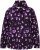 Ulla Popken Floral Print Drawstring Collar Hoodie Black - Bluzy & bluzy z kapturem - 