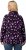 Ulla Popken Floral Print Drawstring Collar Hoodie Black - Bluzy & bluzy z kapturem - 