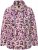 Ulla Popken Floral Print Drawstring Collar Hoodie Vanilla - Bluzy & bluzy z kapturem - 