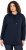 Ulla Popken Back Print Kangaroo Pocket Hoodie Navy - Bluzy & bluzy z kapturem - 