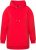 Ulla Popken Back Print Kangaroo Pocket Hoodie Hibiscus Red - Bluzy & bluzy z kapturem - 