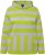 Ulla Popken Mixed Stripe Long Sleeve Hoodie Apple Green - Bluzy & bluzy z kapturem - 