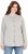 Ulla Popken Cable Knit Long Sleeve Hoodie Light Grey Melange - Bluzy & bluzy z kapturem - 