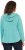 Ulla Popken Open Edged Long Sleeve V-Neck Hoodie Mint Green - Bluzy & bluzy z kapturem - 
