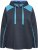 Ulla Popken Waffle Pique Contrast Color Hoodie Navy - Bluzy & bluzy z kapturem - 
