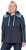 Ulla Popken Waffle Pique Contrast Color Hoodie Navy - Bluzy & bluzy z kapturem - 
