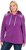 Ulla Popken Waffle Pique Contrast Color Hoodie Dark Purple - Bluzy & bluzy z kapturem - 