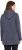 Ulla Popken Lettering GLOWING Hoodie Asphalt Grey - Mintás pólók nőknek - 