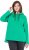 Ulla Popken Lettering GLOWING Hoodie Moss Green - Bluzy & bluzy z kapturem - 