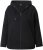 Ulla Popken Eyelet Embroidered Zip-Up Hoodie Black - Bluzy & bluzy z kapturem - 