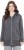 Ulla Popken Decorative Seam Zip-Up Hoodie Graphite Grey - Bluzy & bluzy z kapturem - 