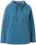 Ulla Popken Rhinestone Drawstring Moon Wash Hoodie Teal - Bluzy & bluzy z kapturem - 