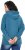 Ulla Popken Rhinestone Drawstring Moon Wash Hoodie Teal - Bluzy & bluzy z kapturem - 