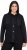 Ulla Popken Mixed Texture Button Down Hoodie Black - Bluzy & bluzy z kapturem - 