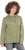 Ulla Popken Mixed Texture Button Down Hoodie Pond Green - Bluzy & bluzy z kapturem - 