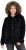 Ulla Popken Teddy Fleece Zip-Up Hoodie Black - Bluzy & bluzy z kapturem - 