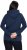 Ulla Popken Relaxed Fit Long Sleeve Hoodie Navy - Bluzy & bluzy z kapturem - 