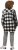 Ulla Popken Mixed Plaid Long Sleeve Button Down Shacket Black - Dzsekik - 