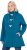 Ulla Popken HYPRAR Water-Repellent Softshell Jacket Teal - Dzsekik - 