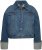 Ulla Popken Wide Cuff Denim Jacket Blue Denim - Dzsekik - 