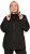 Ulla Popken Lightweight Rain Jacket Black - Dzsekik - 