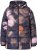 Ulla Popken HYPRAR Water-Repellent Allover Print Jacket Black - Dzsekik - 