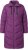 Ulla Popken HYPRAR Longline Water Repellent Jacket Plum - Dzsekik - 