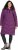 Ulla Popken HYPRAR Longline Water Repellent Jacket Plum - Dzsekik - 