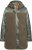 Ulla Popken Mixed Texture Fleece Quilted Jacket Olive - NŐI RUHÁZAT 40-66 - 