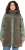 Ulla Popken Mixed Texture Fleece Quilted Jacket Olive - NŐI RUHÁZAT 40-66 - 