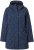 Ulla Popken Raindrop Print Longline Waterproof Jacket Navy - Dzsekik - 
