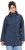 Ulla Popken Raindrop Print Longline Waterproof Jacket Navy - Dzsekik - 