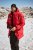JAY-PI Warm Quilted Parka Dual Function Windproof and Water Repellent Red - Kabátok - Nagyméretű Kabátok - 2XL-8XL