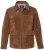 JP1880 Leather Jacket Genuine Cowhide Brown - Kabátok - Nagyméretű Kabátok - 2XL-8XL