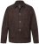 JP1880 Leather Jacket Goat Suede Shirt Collar Dark Brown - Kabátok - Nagyméretű Kabátok - 2XL-8XL