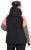 Ulla Popken HYPRAR Patchwork Sleeve Performance Jacket Black - Dzsekik - 