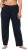 Ulla Popken Bootcut Elastic Waist Cotton French Terry Sport Pants Night Blue - Női Farmer & Nadrágok Nagy Méretekben – Plus Size - 