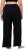 Ulla Popken Wide Leg Smocked Waist Knit Pants Black - Női Farmer & Nadrágok Nagy Méretekben – Plus Size - 