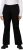 Ulla Popken Water Repellent Softshell Pants Black - Női Farmer & Nadrágok Nagy Méretekben – Plus Size - 