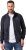 JP1880 Soft Goatskin Suede Leather Jacket Navy - Bőrdzsekik - Bőrkabátok nagy méretekben