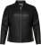 Only Carmakoma Robber Leather Jacket Black - Kožené bundy - 