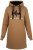 Nora Mikken KADRI Long Hoodie Camel - Pulóverek & kapucnis pulóverek - 