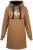 Nora Mikken KADRI WHITE Long Hoodie Camel - Pulóverek & kapucnis pulóverek - 