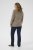 Kaffe Curve Linia Boatneck Pullover Morel Melange with Silver Lurex - Kötött pulóverek - 
