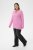 Kaffe Curve Emilia Pullover Pink Power Melange - Kötött pulóverek - 