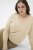 Kaffe Curve Lizzy Long Sleeve Pullover Feather Grey Melange - Kötött pulóverek - 