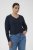 Kaffe Curve Lizzy Long Sleeve Pullover Midnight Marine - Kötött pulóverek - 