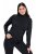 Ulla Popken Basic Long Sleeve Slim Fit Turtleneck Black - Bluzy & bluzy z kapturem - Kényelmes pulóverek és kapucnisok