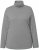 Ulla Popken Basic Long Sleeve Slim Fit Turtleneck Light Grey Melange - Bluzy & bluzy z kapturem - 
