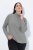Ulla Popken Basic Long Sleeve Slim Fit Turtleneck Light Grey Melange - Bluzy & bluzy z kapturem - Kényelmes pulóverek és kapucnisok